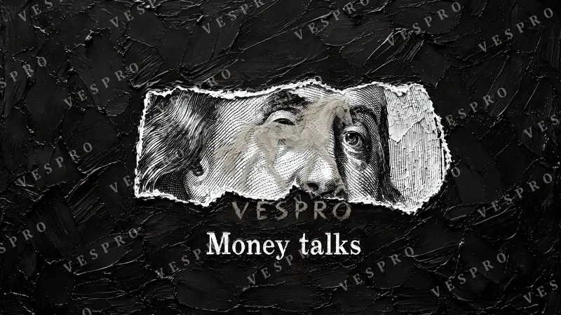 Money Talks Noir, oil painting wallpaper preview