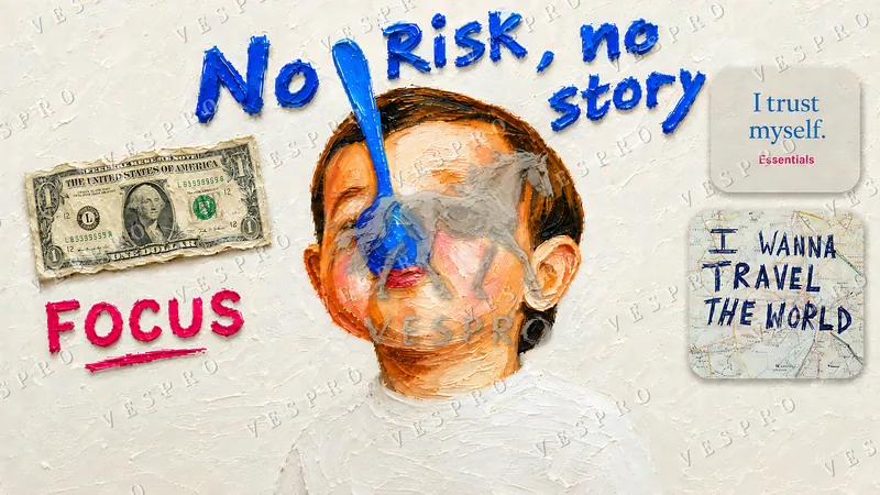 No Risk, No Story, oil painting wallpaper preview