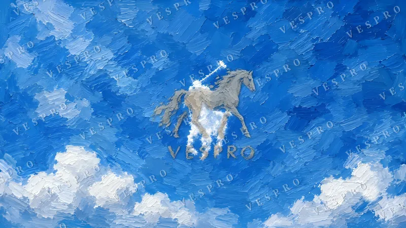 Polo Pony in the Clouds, oil painting wallpaper preview