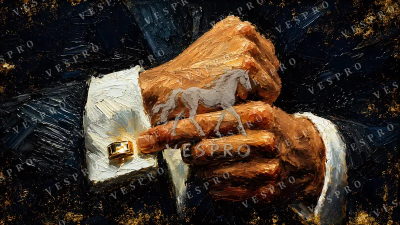 The Gold Cufflink, oil painting wallpaper preview